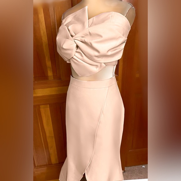Nude Colored  2-Piece Skirt Suit. - Picture 13 of 16